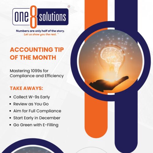 Accounting Tip of the Month One 8 Solutions