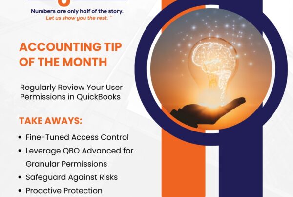 Accounting Tip of the Month One 8 Solutions