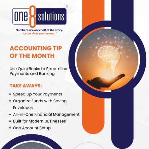 Accounting Tip of the Month One 8 Solutions