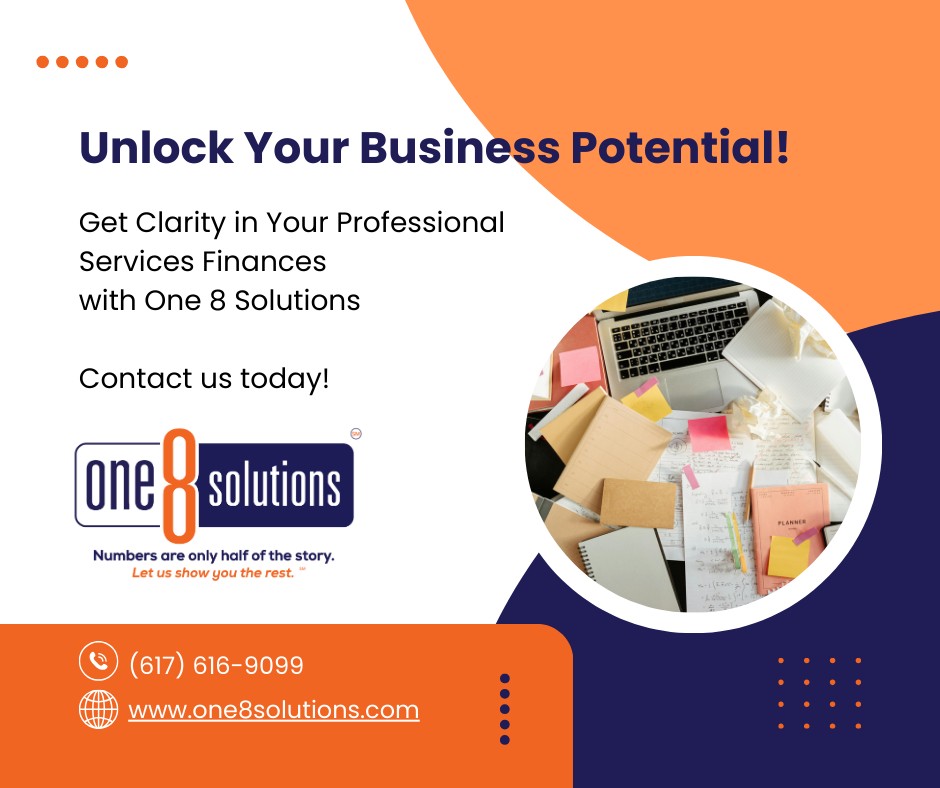 Unlock Clarity in Your Professional Services Finances - One 8 Solutions
