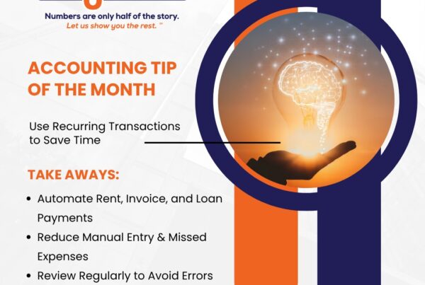 Accounting Tip of the Month One 8 Solutions