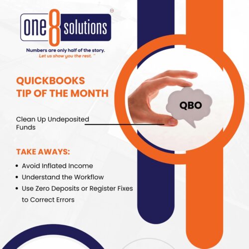 QuickBooks Tip of the Month One 8 Solutions