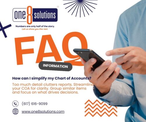 One 8 Solutions FAQ How Can I Simplify My Chart of Accounts?