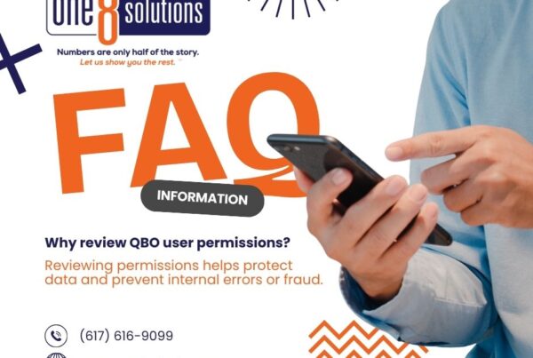 One 8 Solutions FAQ Why review QBO user permissions?