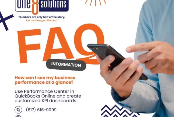 One 8 Solutions FAQ How can I see my business performance at a glance?